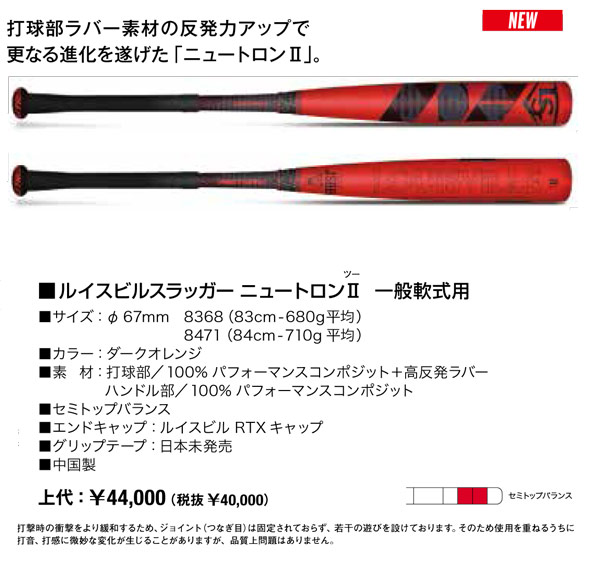 グッドふとんマーク取得 軟式野球バット ルイスビルスラッガー ニュー